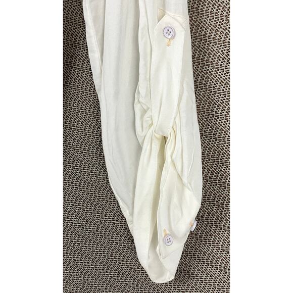 ANTHROPOLOGIE Oakley Gauze Shirt Top Button Down Ivory White NWT NEW Lg Peasant - Picture 10 of 16